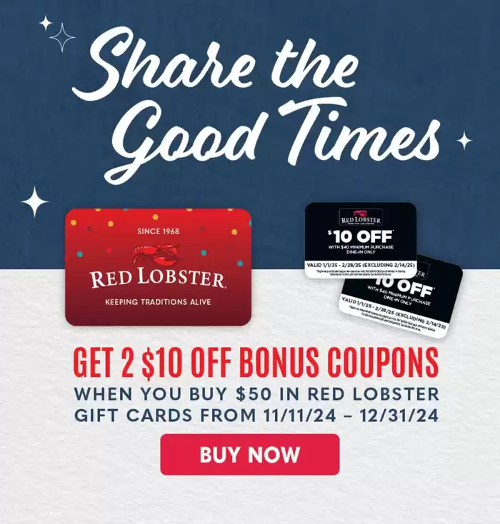 Red Lobster catalogue in Scarborough | Current deals and offers | 2024-12-11 - 2024-12-31