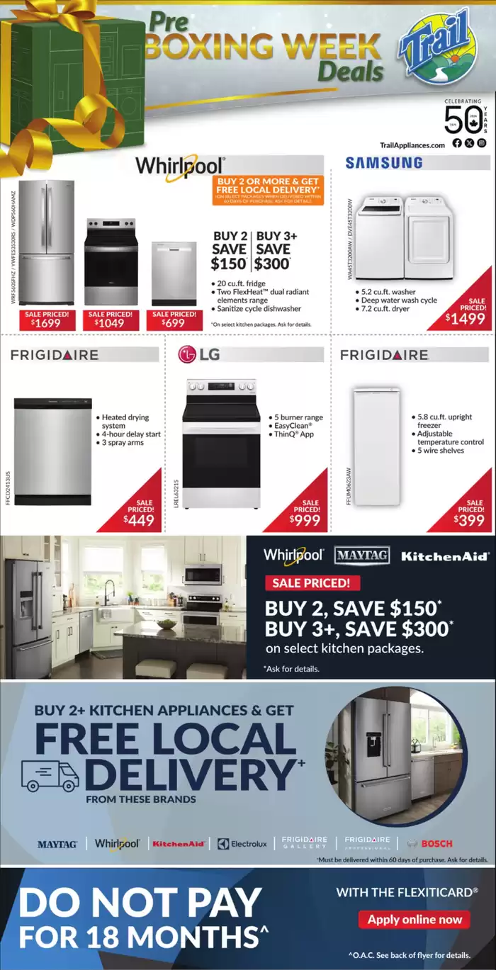 Trail Appliances catalogue in Toronto | Pre Boxing Week Deals | 2024-12-12 - 2024-12-18