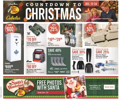 Sport offers in Niagara Falls | COUNTDOWN TO CHRISTMAS in Bass Pro Shop | 2024-12-12 - 2024-12-24