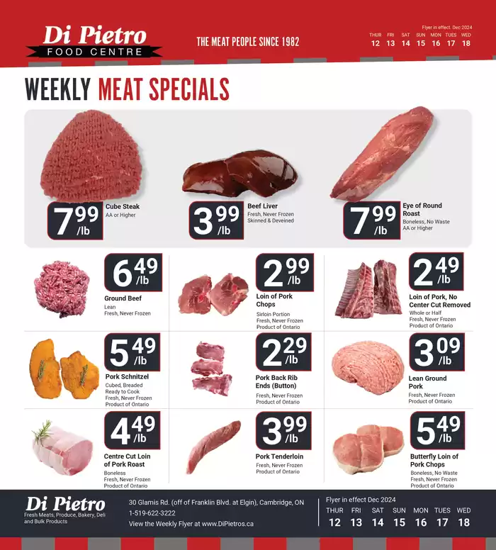 Di Pietro catalogue in Kitchener | Top Specials This Week | 2024-12-12 - 2024-12-18