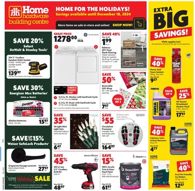 Garden & DIY offers in Cape Breton | Offers for bargain hunters in Home Hardware | 2024-12-12 - 2024-12-18