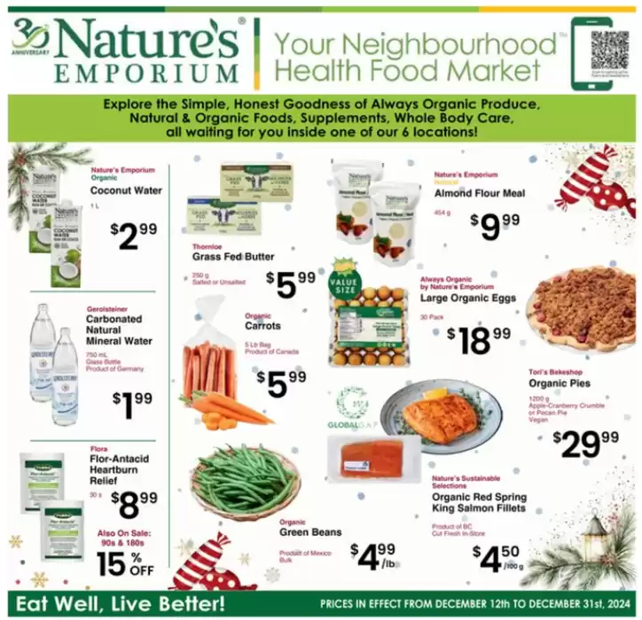 Nature's Emporium catalogue in Toronto | Current deals and offers | 2024-12-12 - 2024-12-31