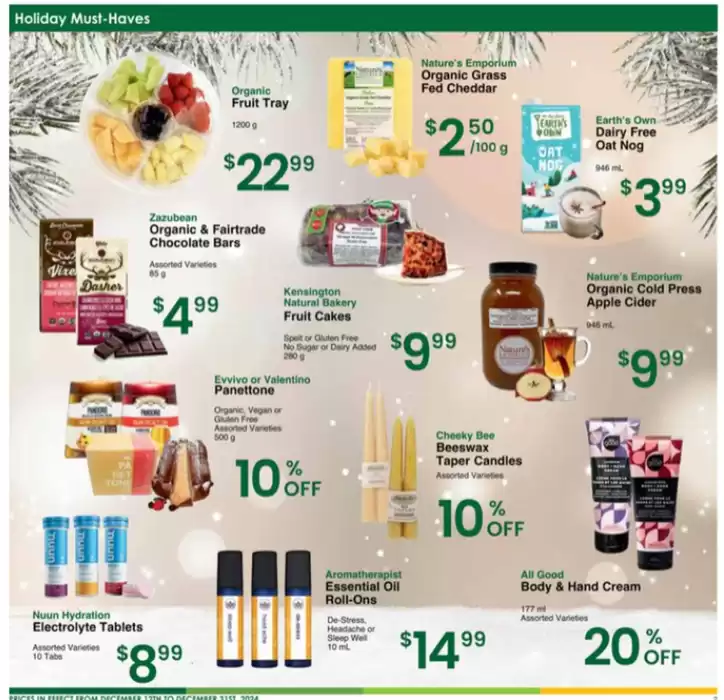 Nature's Emporium catalogue in Toronto | Current deals and offers | 2024-12-12 - 2024-12-31