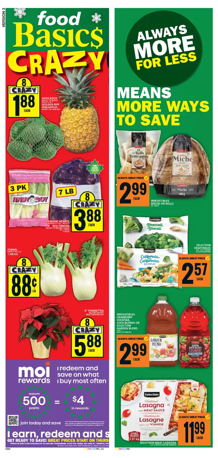 Food Basics catalogue in Bolton | Great offer for all customers | 2024-12-12 - 2024-12-18