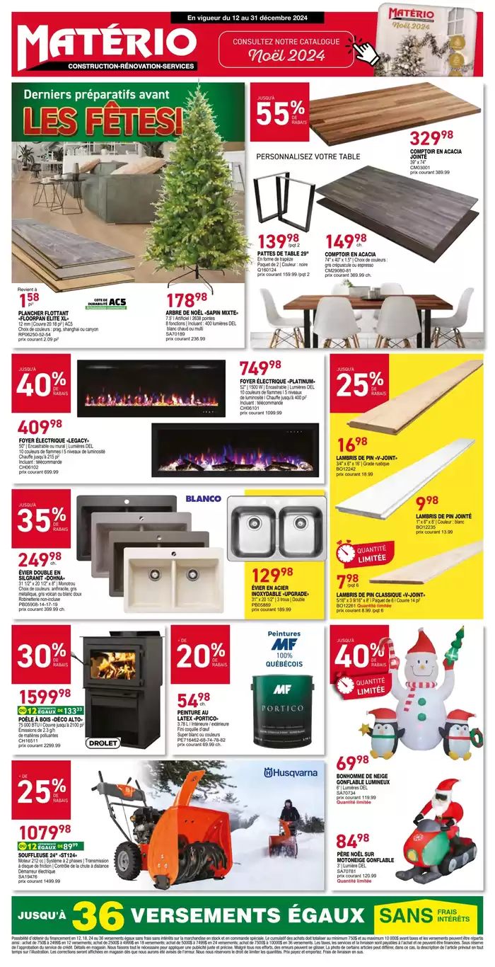 Matério catalogue in Saint-Jérôme | Current deals and offers | 2024-12-12 - 2024-12-31