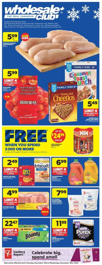 Wholesale Club catalogue in Barrie | Wholesale Club Weekly ad | 2024-12-12 - 2024-12-18