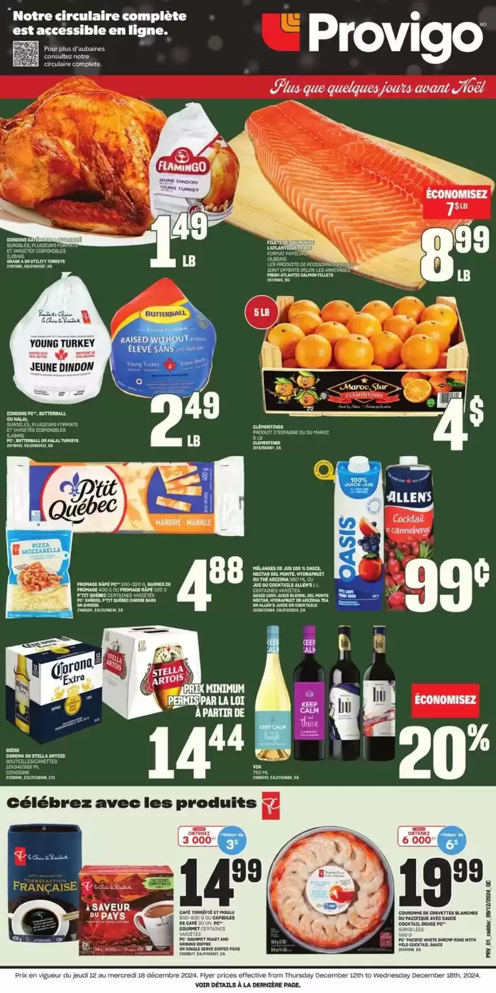 Provigo catalogue in Granby | Provigo weekly flyer | 2024-12-12 - 2024-12-18