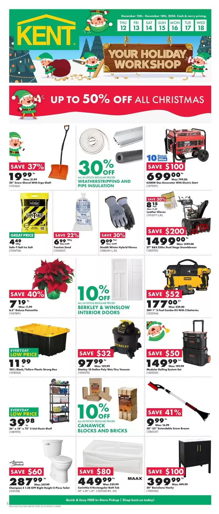 Kent catalogue in Moncton | Kent Weekly ad | 2024-12-12 - 2024-12-18