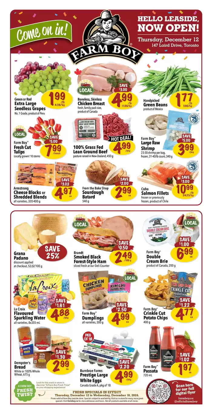 Farm Boy catalogue in Bradford West Gwillimbury | Farm Boy weekly flyer | 2024-12-12 - 2024-12-26