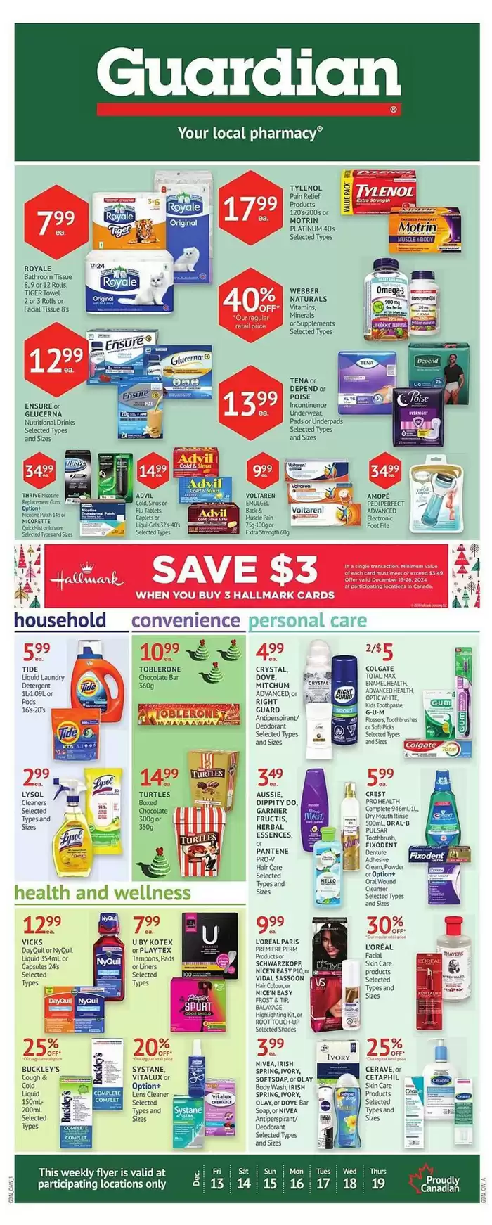 Guardian Pharmacy catalogue in Toronto | Guardian Pharmacy weekly flyer | 2024-12-12 - 2024-12-24