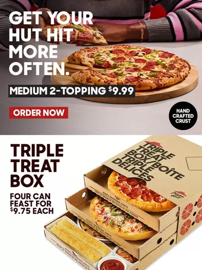 Restaurants offers in Mono | Our most popular deals in Pizza Hut | 2024-12-12 - 2024-12-26