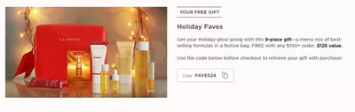 Pharmacy & Beauty offers in Cape Breton | Holiday Faves in Clarins | 2024-12-12 - 2024-12-26