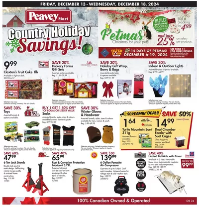 Clothing, Shoes & Accessories offers in Whitchurch-Stouffville | Country Holiday Savings in Peavey Mart | 2024-12-13 - 2024-12-18