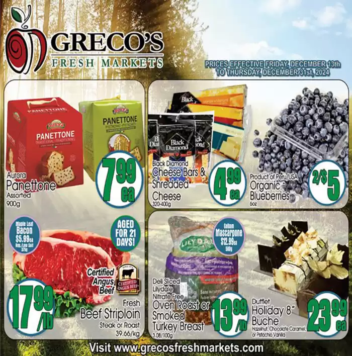 Greco's Fresh Markets catalogue in Richmond Hill | Weekly Specials | 2024-12-13 - 2024-12-31