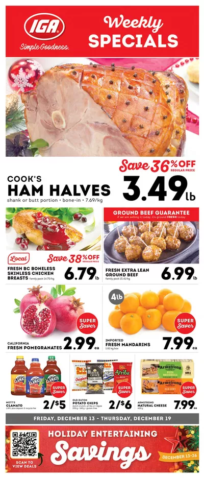 Market Place IGA catalogue in Coquitlam | Market Place IGA weekly flyer | 2024-12-13 - 2024-12-27