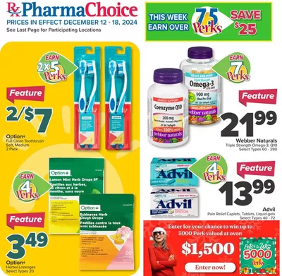 Pharmacy & Beauty offers in Florenceville-Bristol | PharmaChoice Weekly ad in PharmaChoice | 2024-12-12 - 2024-12-18