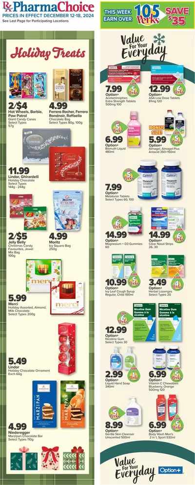 Pharmacy & Beauty offers in Sexsmith | Current bargains and offers in PharmaChoice | 2024-12-12 - 2024-12-18