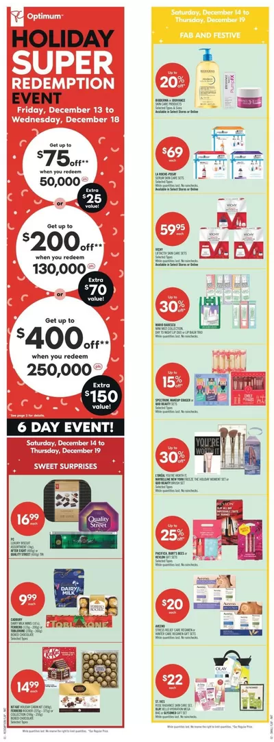 Shoppers Drug Mart catalogue in Edmonton | Discounts and promotions | 2024-12-14 - 2024-12-19