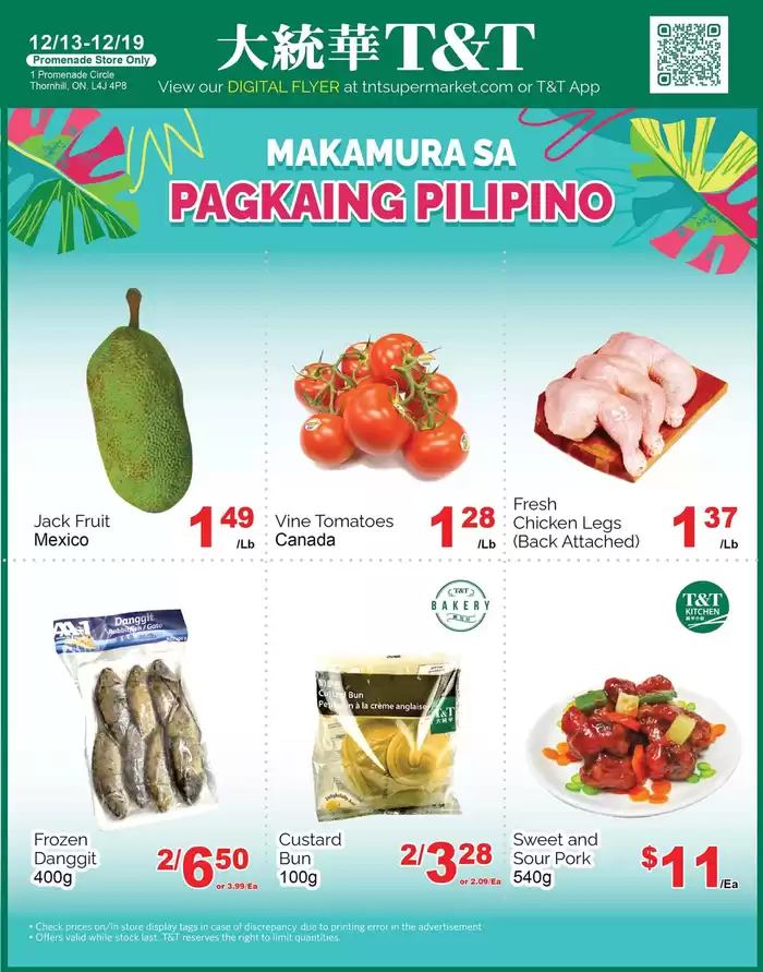 T&T Supermarket catalogue in Markham | New offers to discover | 2024-12-13 - 2024-12-19