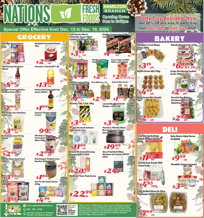 Nations Fresh Foods catalogue in Mississauga | Weekly special Nations Fresh Foods | 2024-12-13 - 2024-12-27