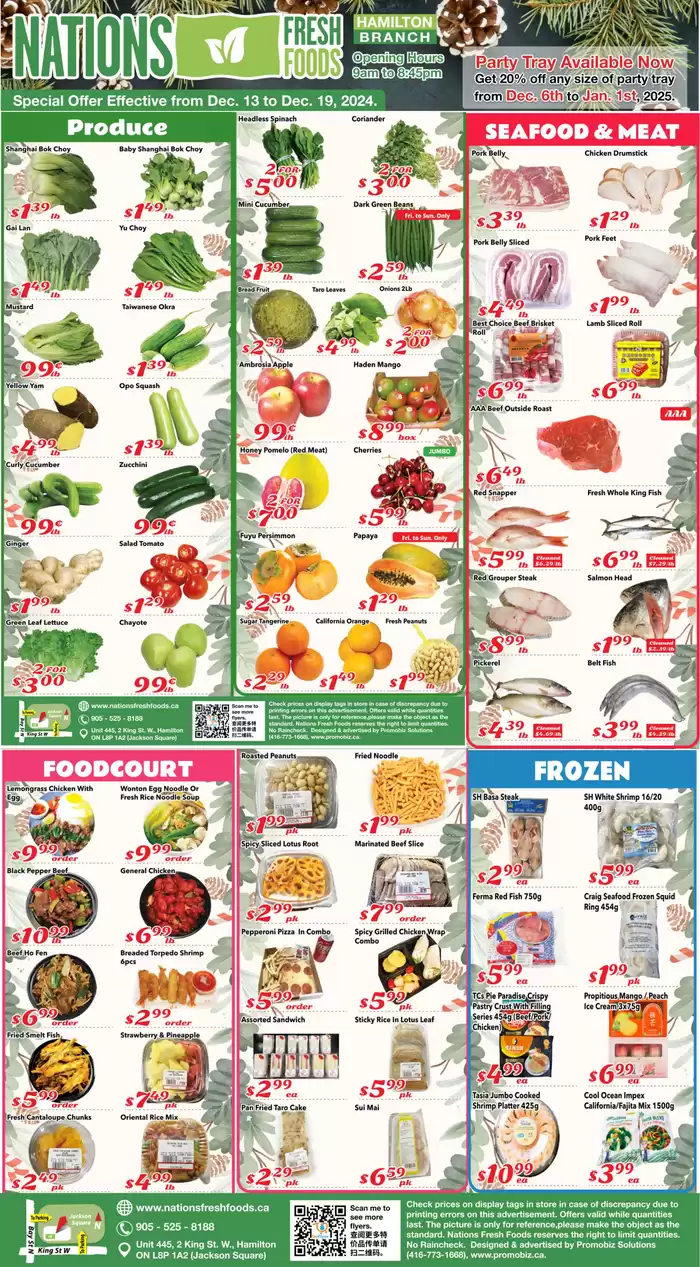 Nations Fresh Foods catalogue in Mississauga | Weekly special Nations Fresh Foods | 2024-12-13 - 2024-12-27