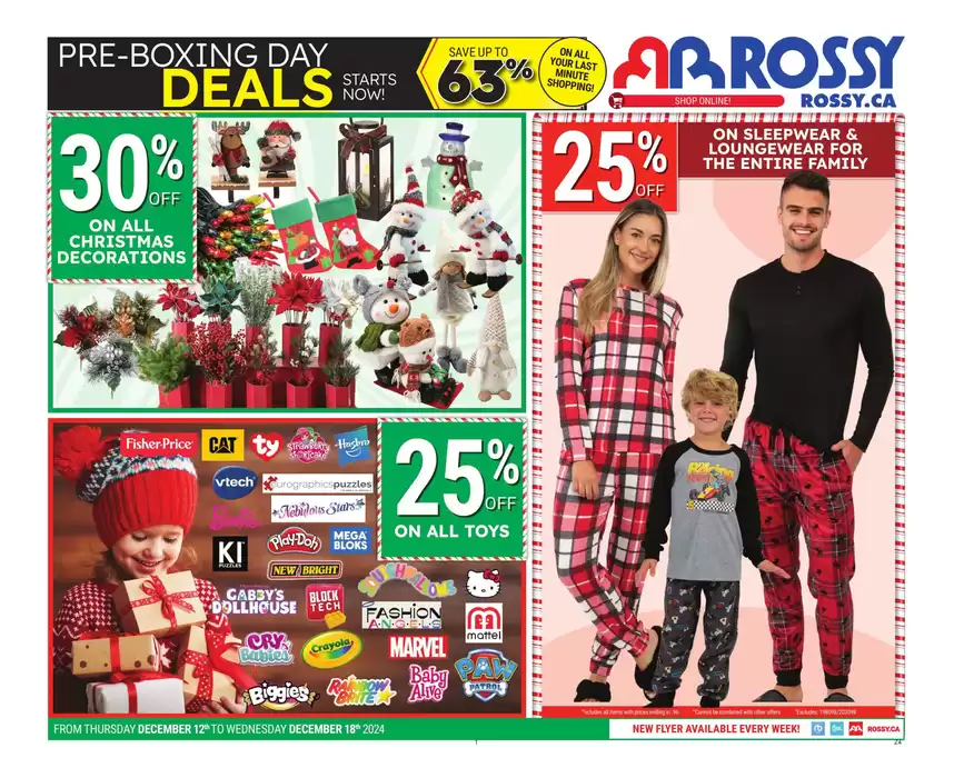 Rossy catalogue in Windsor NS | Offers for bargain hunters | 2024-12-12 - 2024-12-18