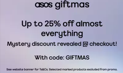 Clothing, Shoes & Accessories offers in Cape Breton | Up To 25% Off in Asos | 2024-12-13 - 2024-12-27