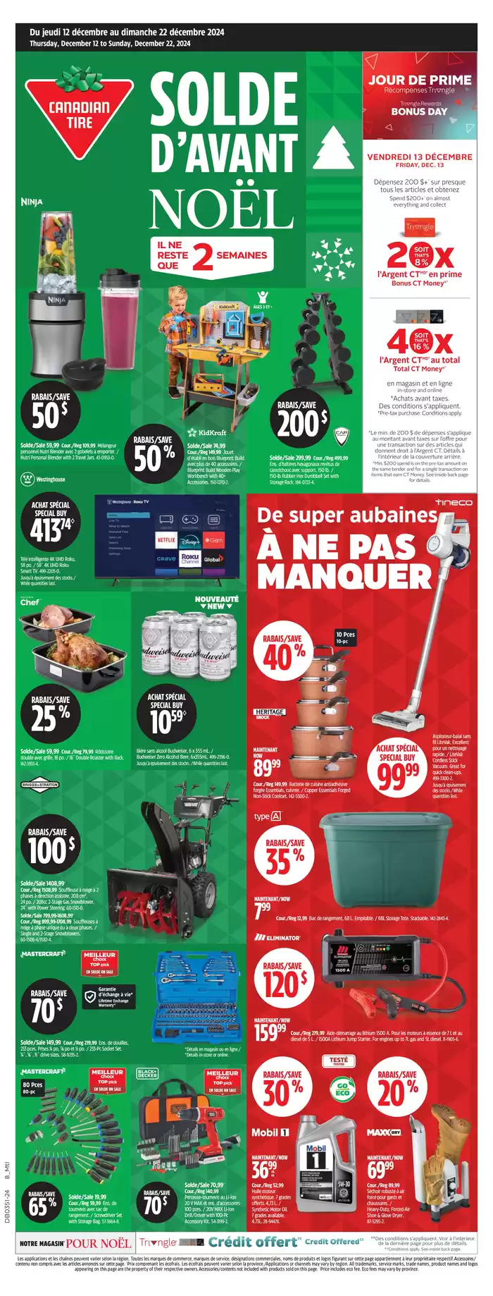 Canadian Tire catalogue in Saint-Lambert | Our best offers for you | 2024-12-12 - 2024-12-22