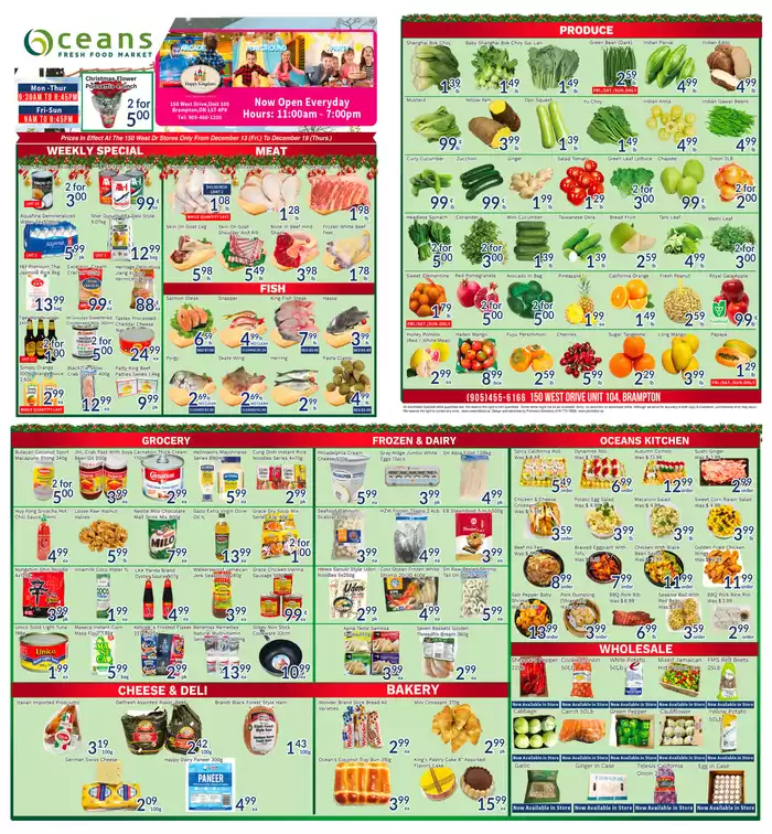 Oceans Fresh Food Market catalogue in Brampton | Weekly special Oceans Fresh Food Market | 2024-12-14 - 2024-12-28