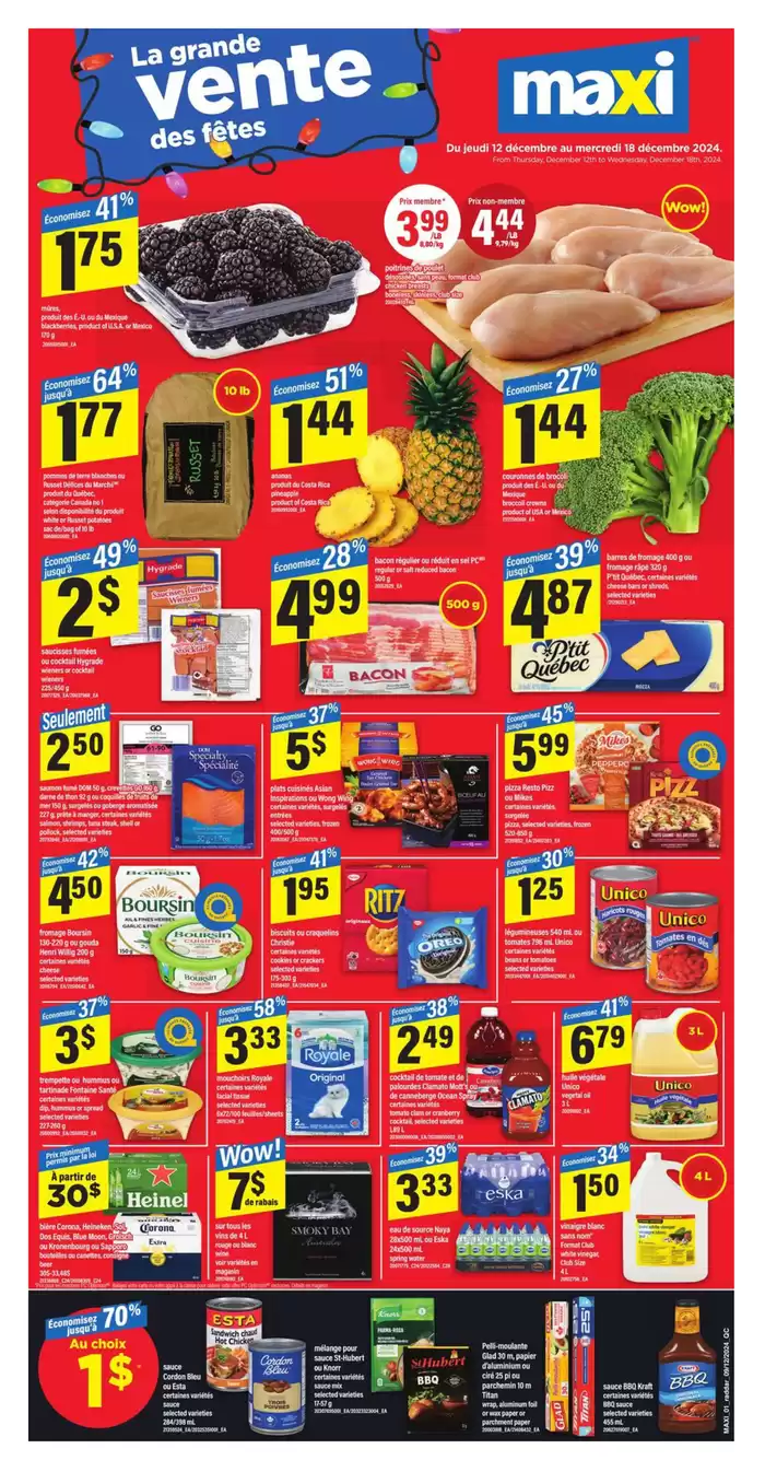 Maxi catalogue in Dollard-des-Ormeaux | Weekly Flyer -Hybris | 2024-12-12 - 2024-12-18