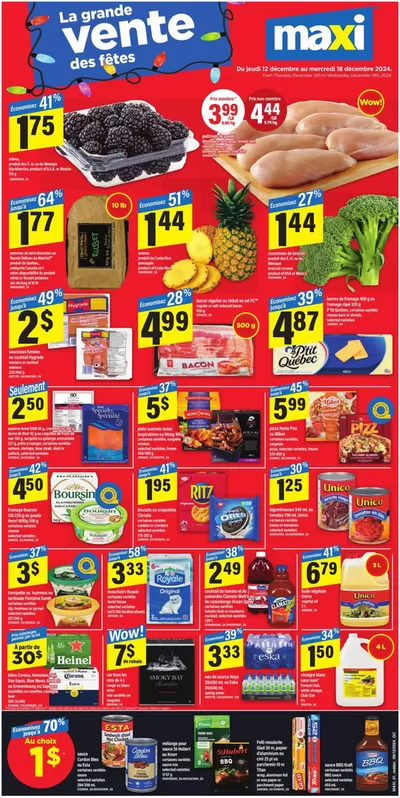 Grocery offers in Sorel-Tracy | Weekly Flyer -Hybris in Maxi | 2024-12-12 - 2024-12-18