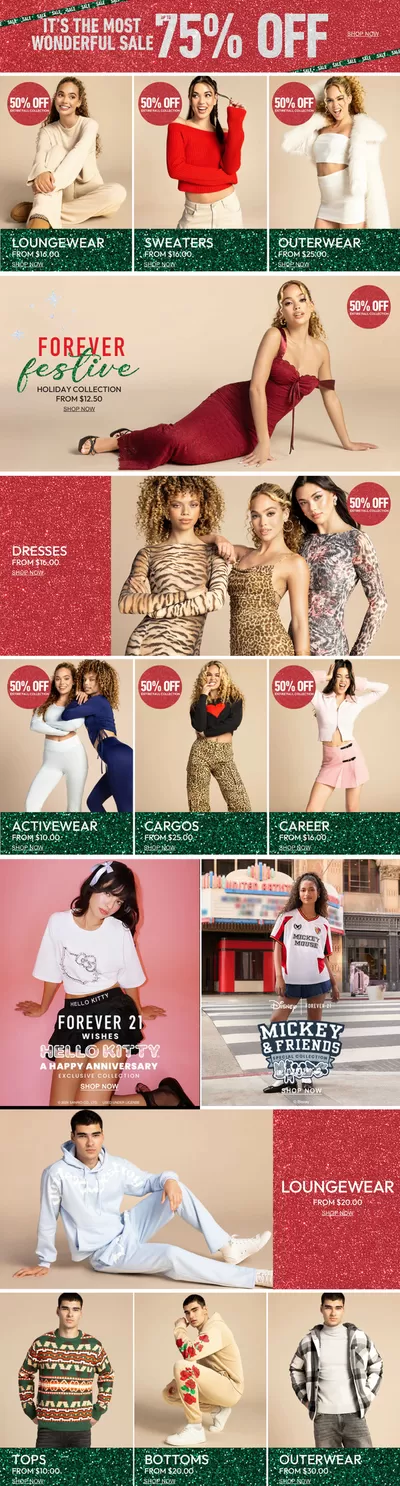 Clothing, Shoes & Accessories offers in Montreal | Up To 75% Off in Forever 21 | 2024-12-16 - 2024-12-30