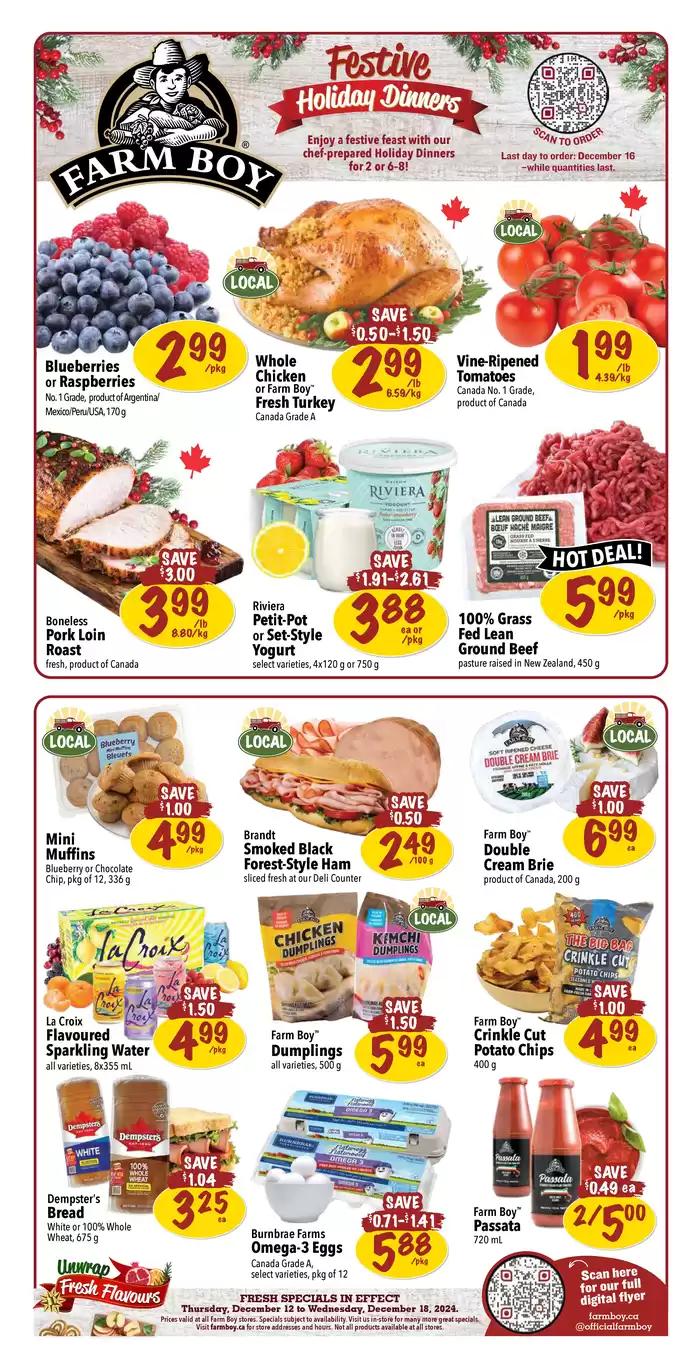 Farm Boy catalogue in Oshawa | Farm Boy weekly flyer | 2024-12-16 - 2024-12-30