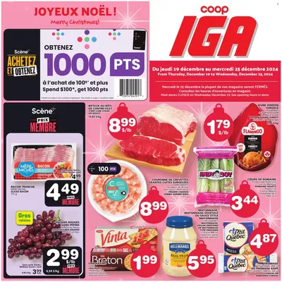 IGA Extra catalogue in Quebec | Great offer for bargain hunters | 2024-12-19 - 2024-12-25