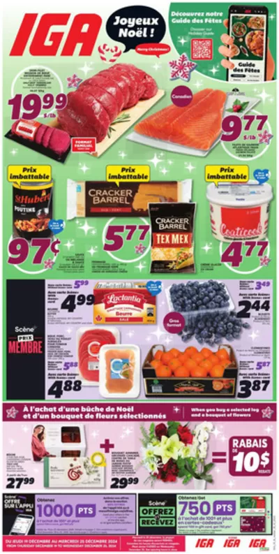 Grocery offers in Edmundston | Attractive special offers for everyone in IGA Extra | 2024-12-19 - 2024-12-25