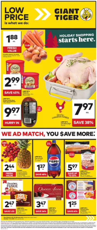 Grocery offers in Dalmeny | Top deals for all customers in Giant Tiger | 2024-12-18 - 2024-12-24