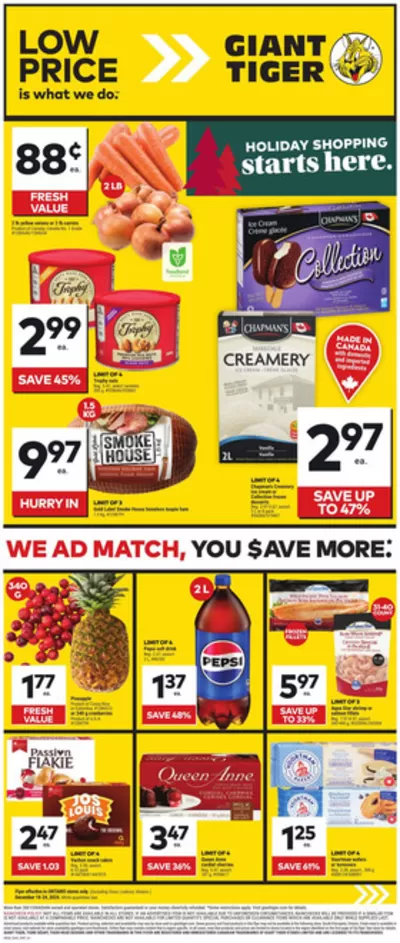 Grocery offers in Massey ON | Our best bargains in Giant Tiger | 2024-12-18 - 2024-12-24