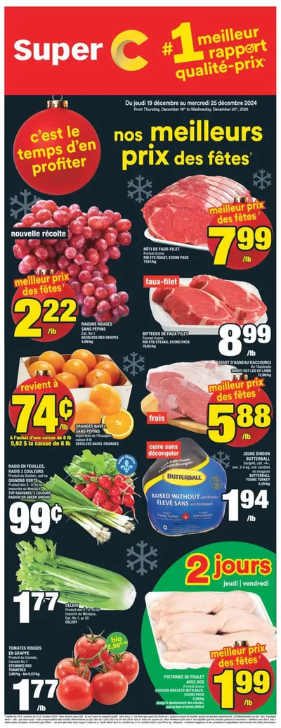 Super C catalogue in Saguenay | Offers for bargain hunters | 2024-12-19 - 2024-12-25