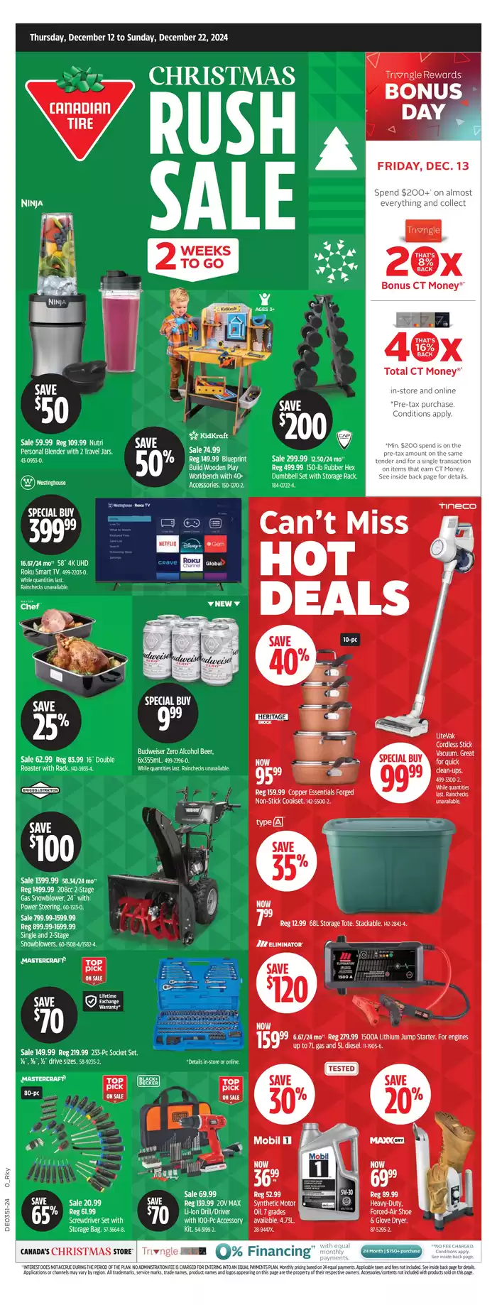 Canadian Tire catalogue in Airdrie | Top offers for all bargain hunters | 2024-12-12 - 2024-12-22