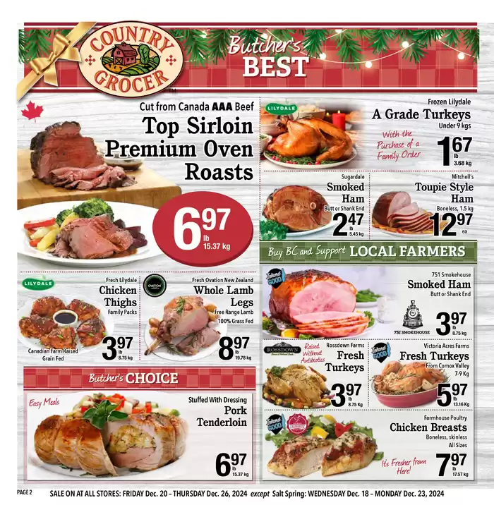 Country Grocer catalogue in Nanaimo | Exclusive bargains | 2024-12-18 - 2025-01-01