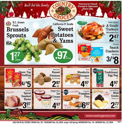 Grocery offers in Nanaimo | Exclusive bargains in Country Grocer | 2024-12-18 - 2025-01-01