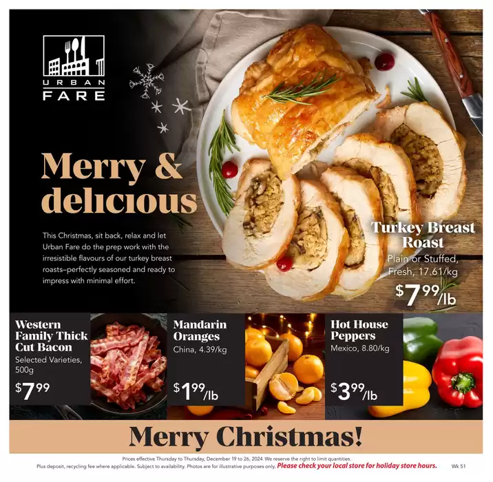 Urban Fare catalogue in Vancouver | Weekly Flyer | 2024-12-19 - 2024-12-25