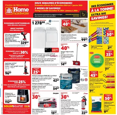 Home Hardware catalogue in Arborg | Wide range of offers | 2024-12-18 - 2025-01-01