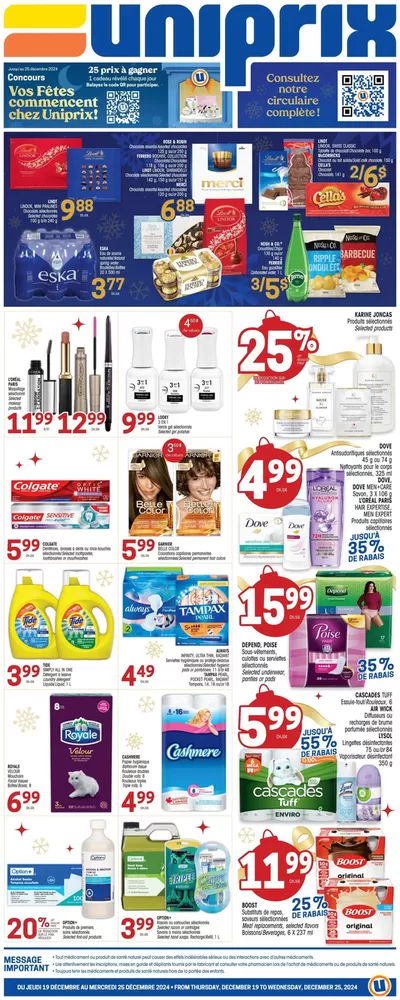 Pharmacy & Beauty offers in Buckingham | Exclusive bargains in Uniprix | 2024-12-19 - 2024-12-25