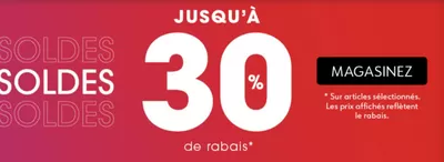 Clothing, Shoes & Accessories offers in Bedford QC | Jusqu'a 30% De Rabais in Aubainerie | 2024-12-18 - 2025-01-01