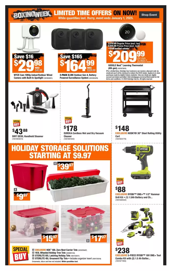 Home Depot catalogue in Thunder Bay | Weekly Flyer_CP | 2024-12-19 - 2024-12-25