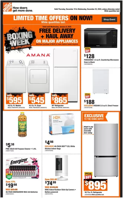 Garden & DIY offers in Buckingham | Weekly Flyer_CP in Home Depot | 2024-12-19 - 2024-12-25