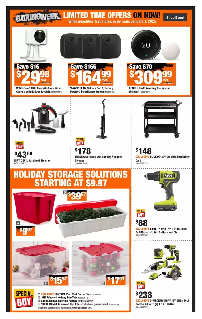 Home Depot catalogue in Montreal | Current deals and offers | 2024-12-19 - 2024-12-25