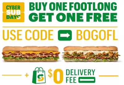 Restaurants offers in Fairview | Buy 2 Footlong Get 1 Free in Subway | 2024-12-18 - 2025-01-01