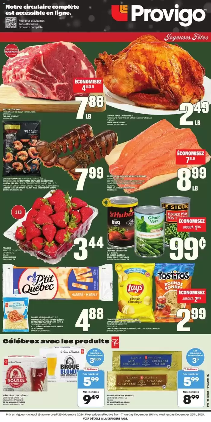 Provigo catalogue in Gatineau | Provigo weekly flyer | 2024-12-19 - 2024-12-25